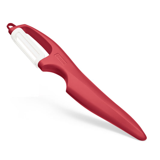 CERAMIC VERTICAL DOUBLE EDGE PEELER RED