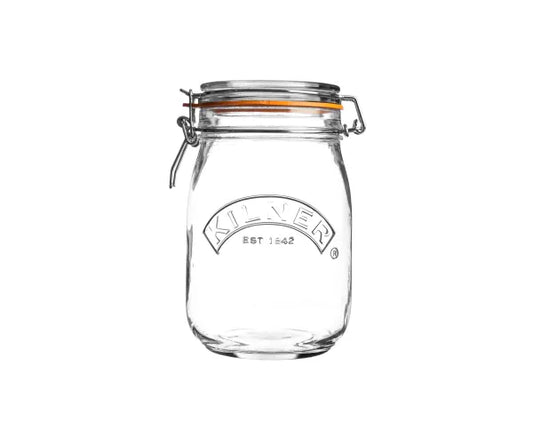 KILNER CLIP TOP JAR ROUND 34 OZ/1L