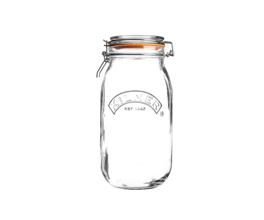 KILNER CLIP TOP JAR ROUND 68 OZ/2 L