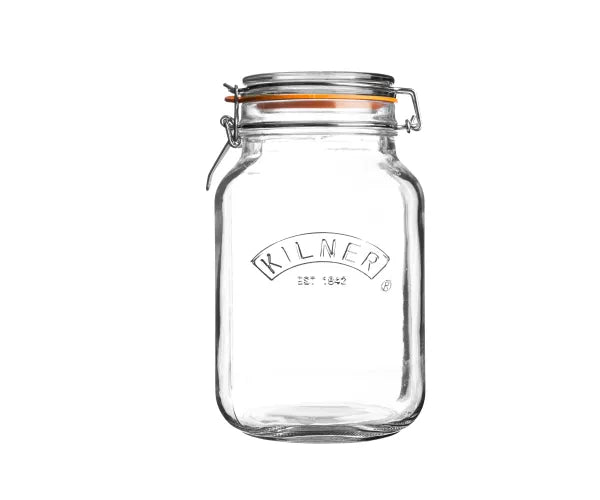 KILNER CLIP TOP JAR SQUARE 51 OZ