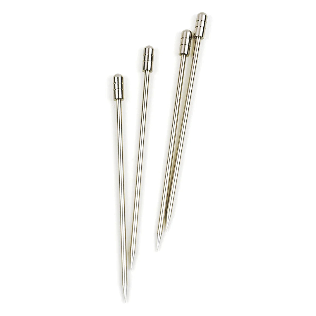 STAINLESS STEEL COCKTAIL PICKS SET OF 16