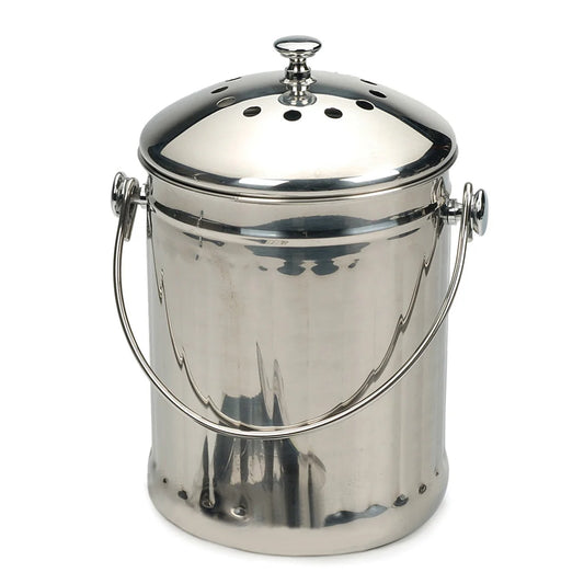 STAINLESS STEEL COMPOST PAIL 1 GALLON