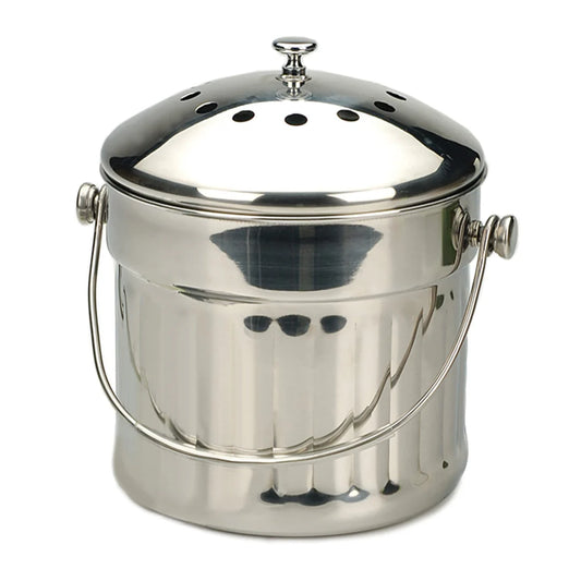 STAINLESS STEEL COMPOST PAIL 1.5 GALLON