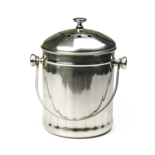 STAINLESS STEEL COMPOST PAIL 1/2 GALLON