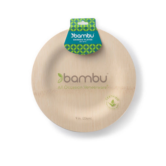 BAMBOO PLATE RND 9"