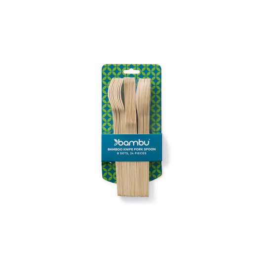 BAMBOO FORK/SPOON/KNIFE SET24