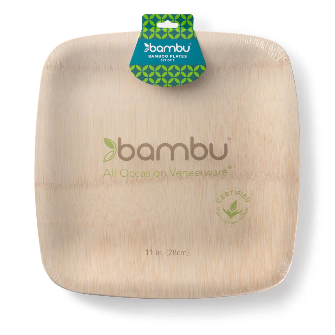 BAMBOO SQUARE PLATES 11"