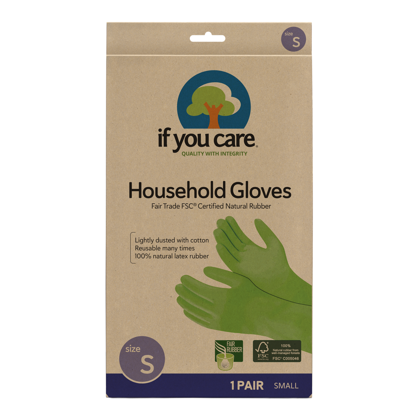 LATEX HOUSEHOLD GLOVES SMALL