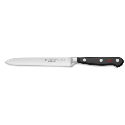 WUSTHOF CLASSIC SERRATED UTILITY KNIFE 5"