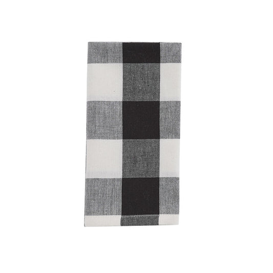 WICKLOW CHECK FABRIC NAPKIN BLK