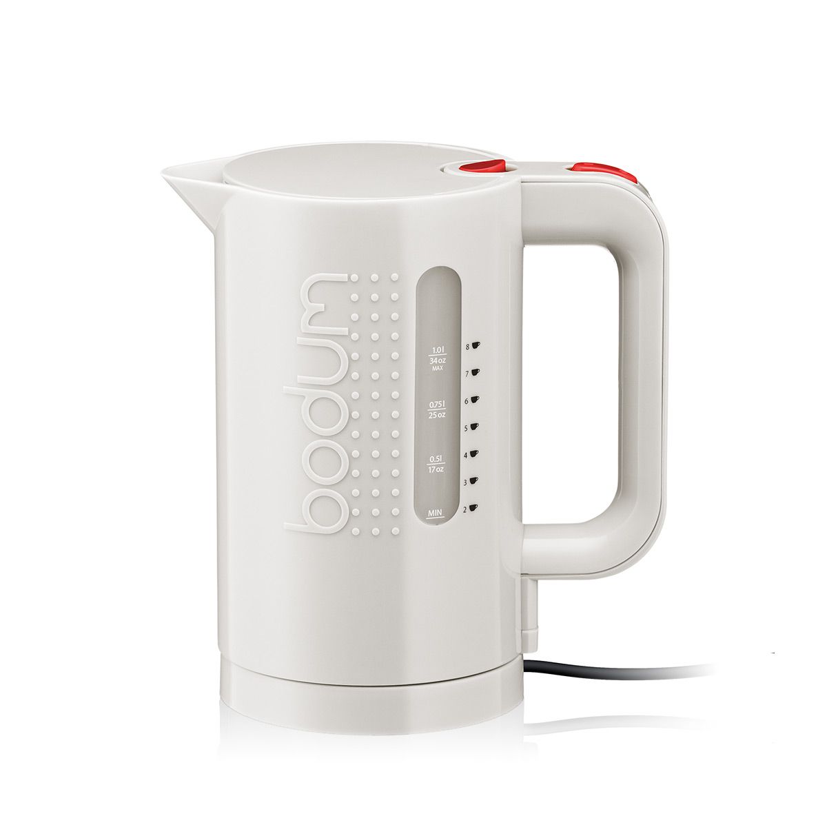 BODUM BISTRO ELECTRIC KETTLE 34 OZ WHT