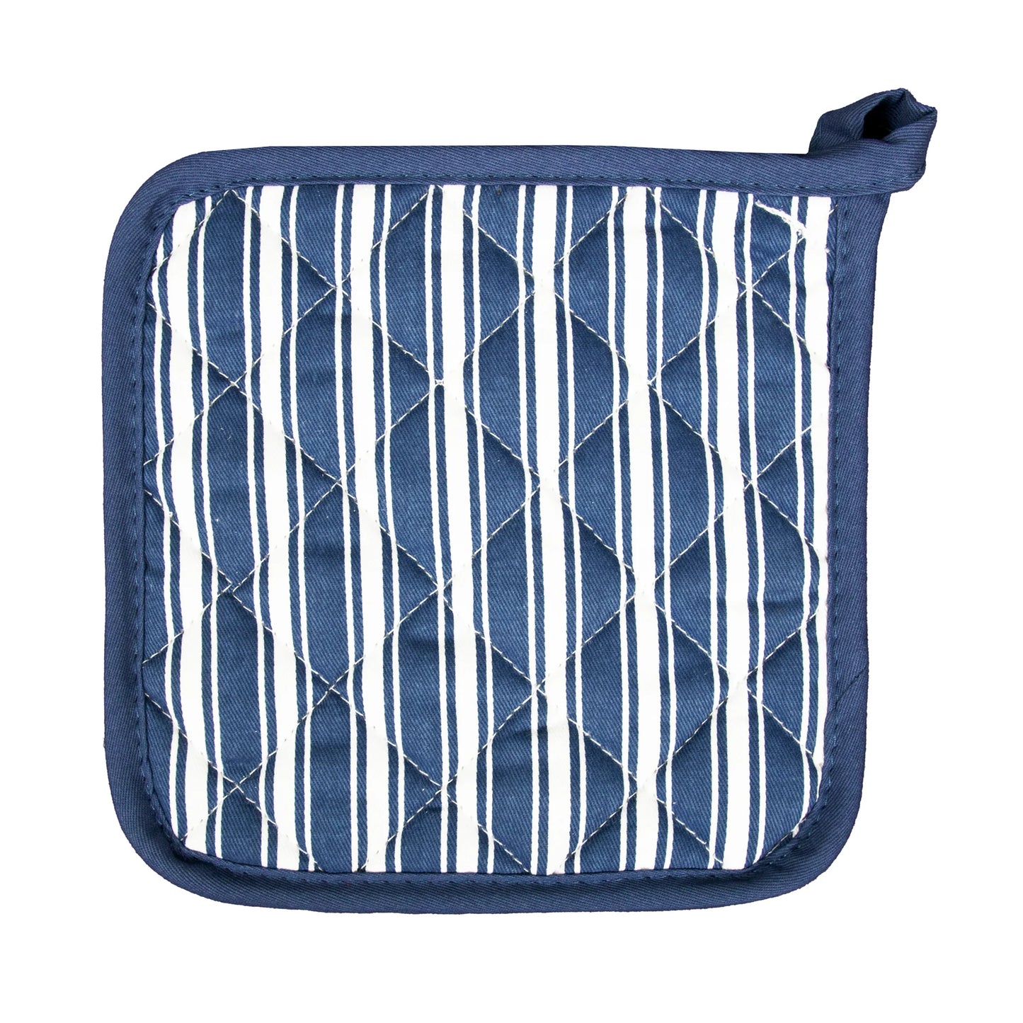 POT HOLDER BLUE STRIPE