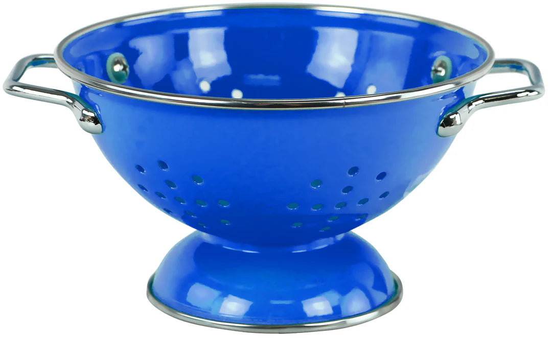 ENAMELED CALYPSO COLANDER 1 QT AZURE