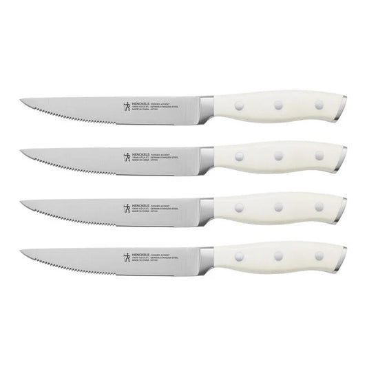 ZWILLING FORGED ACCENT STEAK KNIFE SET/4 WHITE