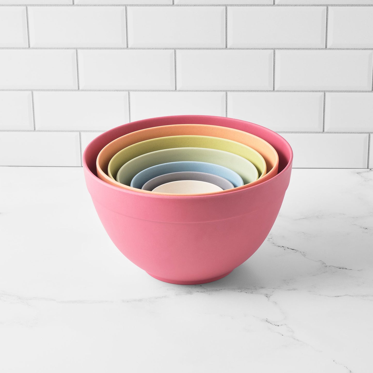 7 PIECE MIXING BOWL SET-PASTEL