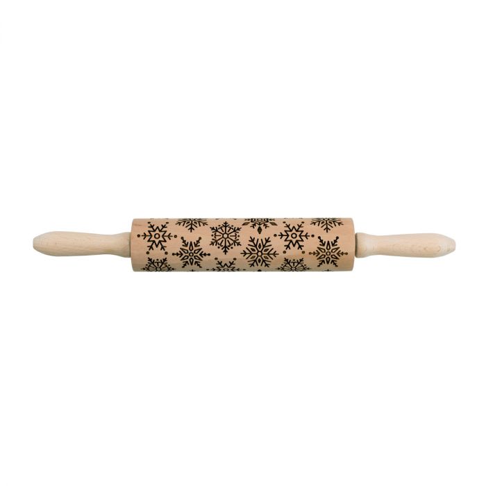 SNOWFLAKE DESIGN ROLLING PIN