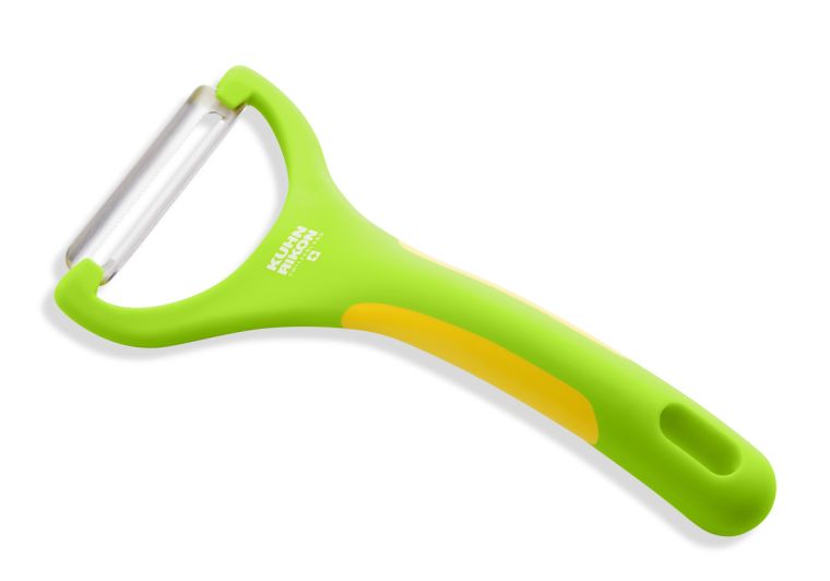 KUHN RIKON PIRANHA Y PEELER GREEN/YELLOW