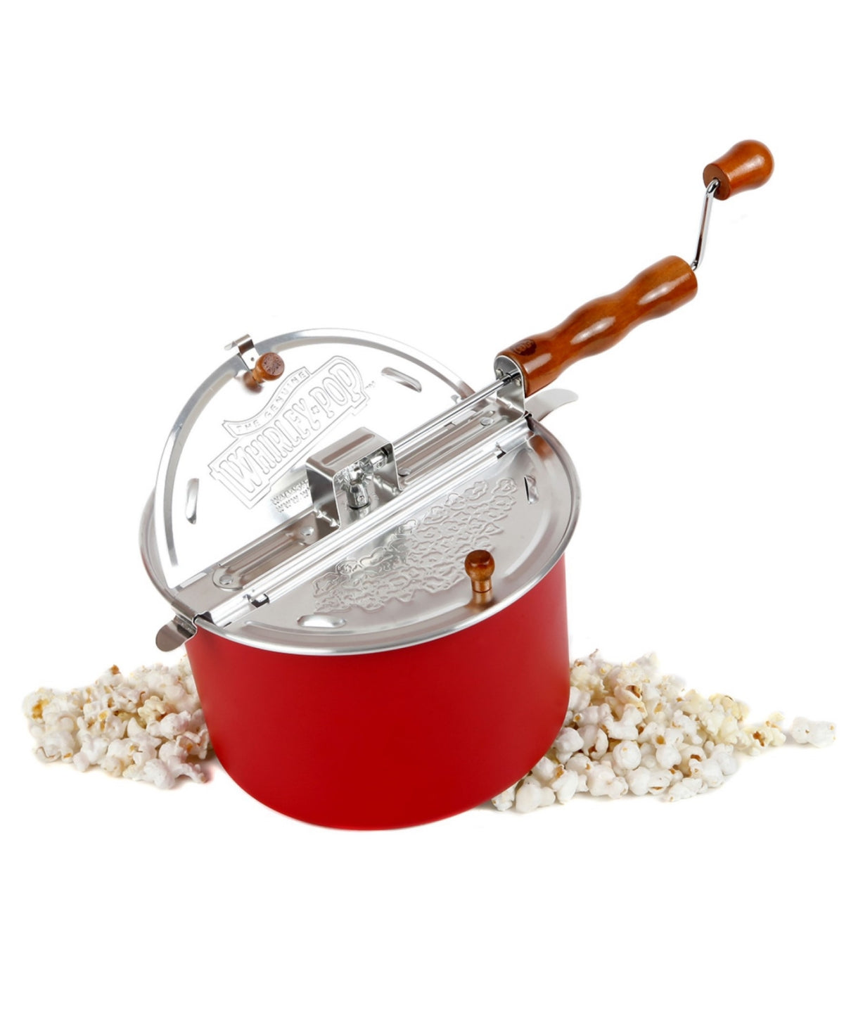 WHIRLEY POP HAND CRANK POPPING MACHINE- RED