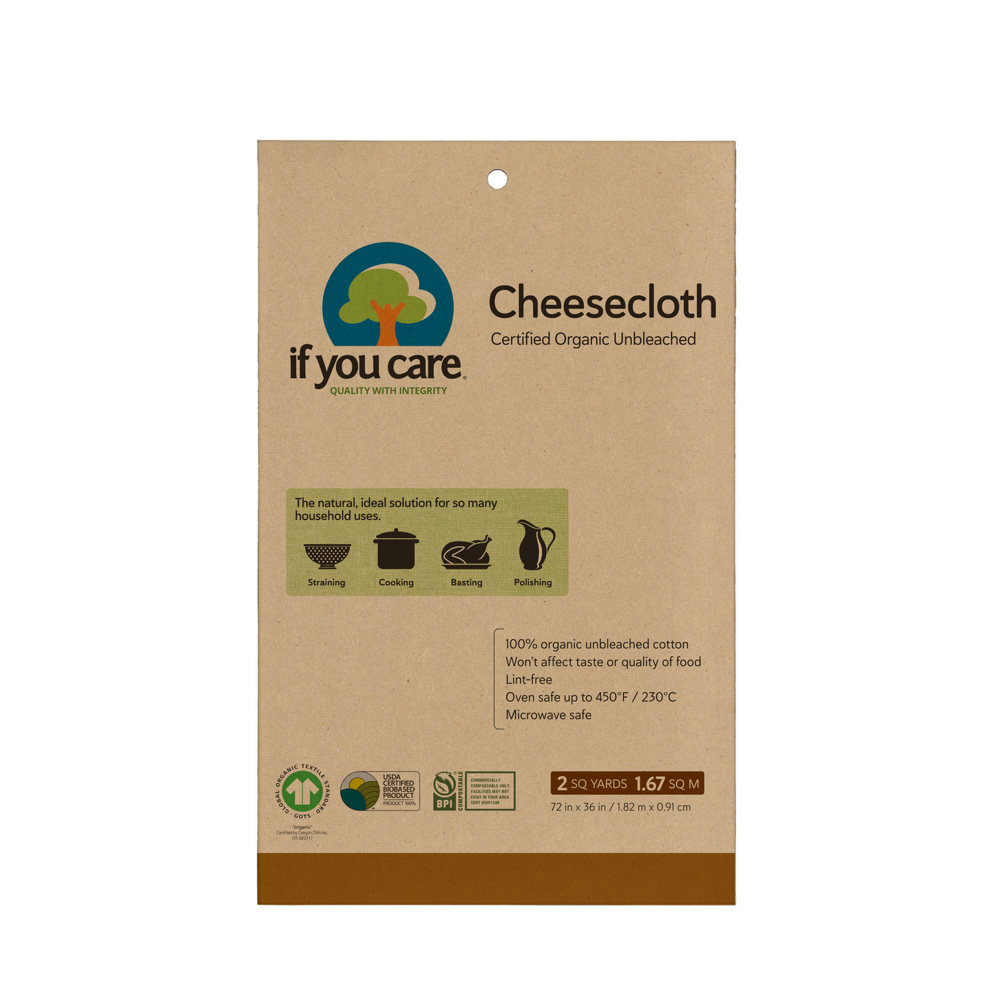 ORGANIC UNBLEACHED CHEESECLOTH