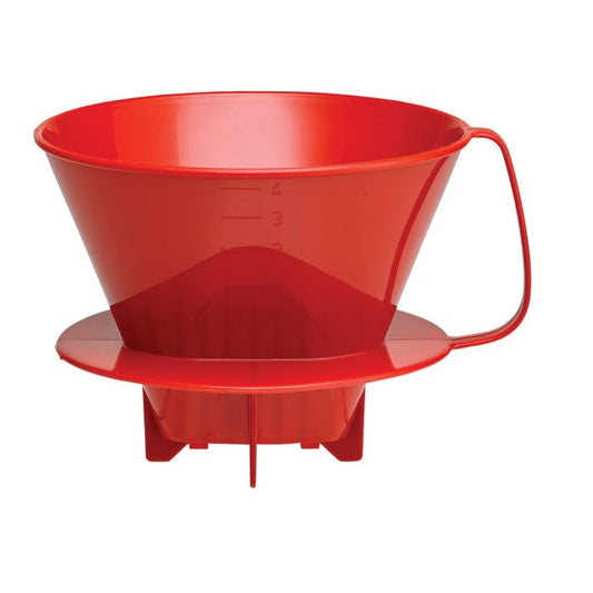 FINO POUR OVER #4 FILTER CONE RED