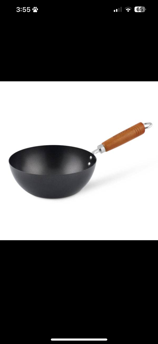 KEN HOM CARBON STEEL NONSTICK WOK 7.75"