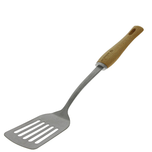 DE BUYER SLOTTED SPATULA SS/WOOD