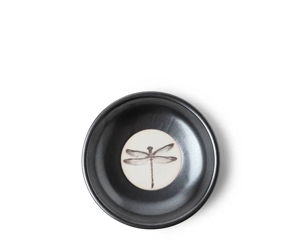 SAUCE BOWL IRN BLACK DRAGONFLY