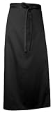 APRON CHEF'S FULL- LENGTH 40" X 38" BLACK