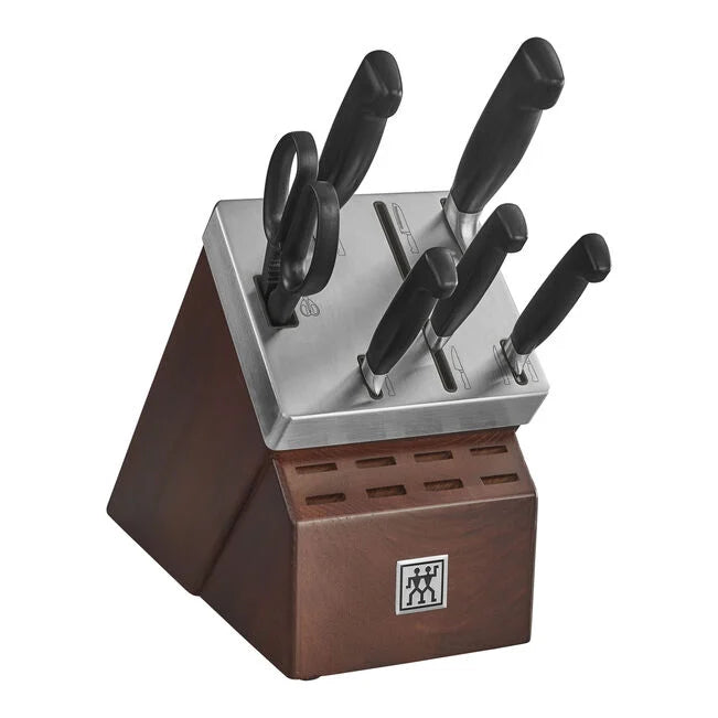 HENCKELS FOUR STAR KNIFE BLOCK 7 PC SET