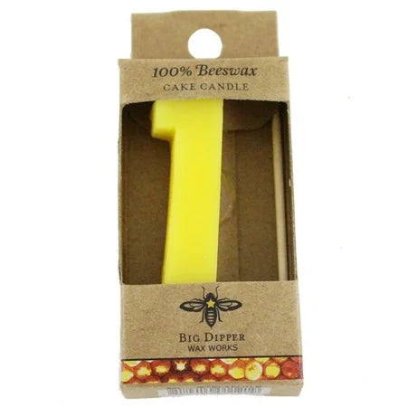 CANDLE BEESWAX 1 YELLOW