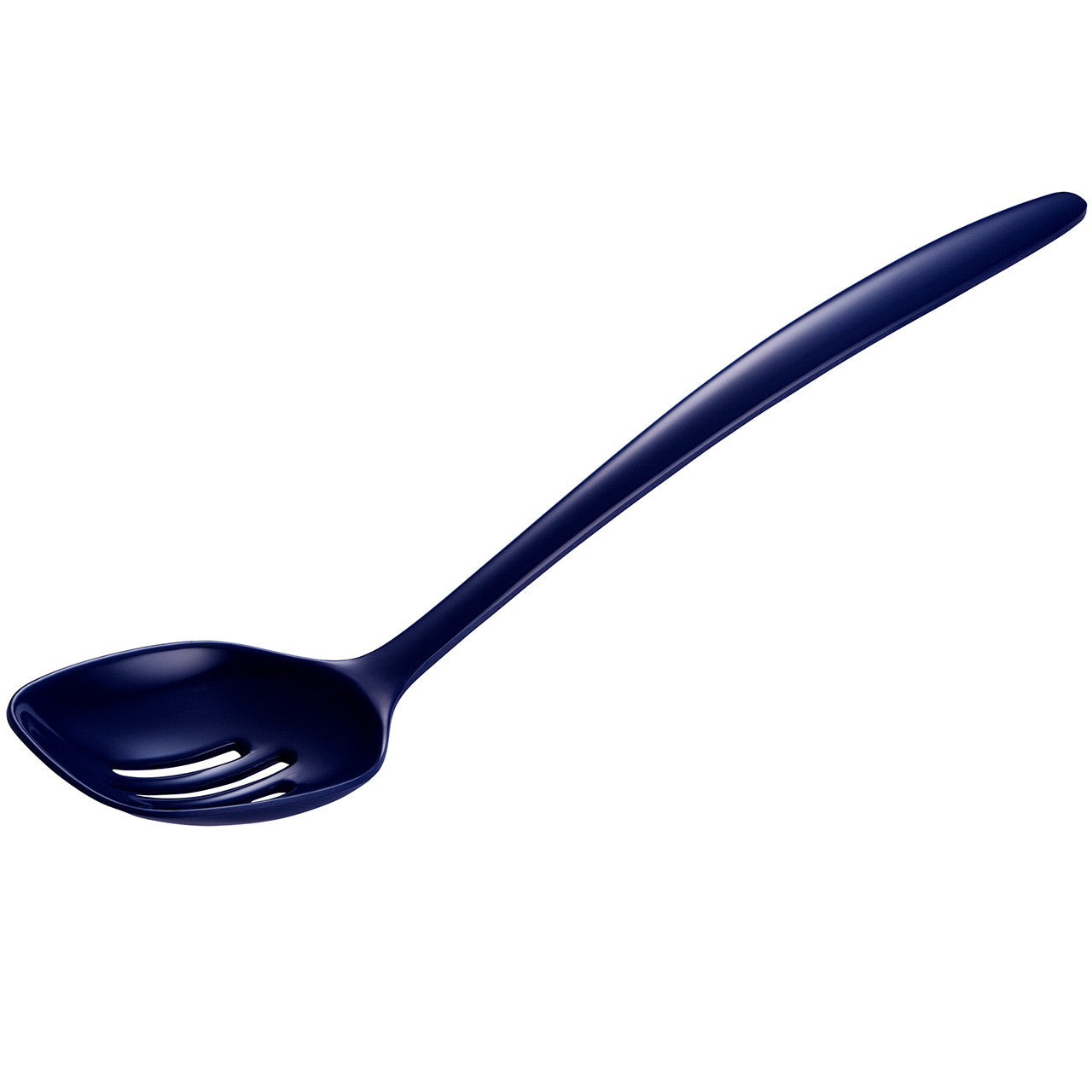 MELAMINE SLOTTED SPOON 12" BLU