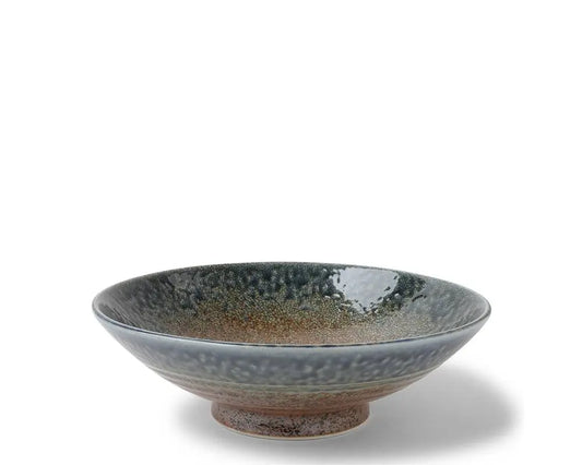 BOWL BLUE/SAND CRACKLE 9.5"