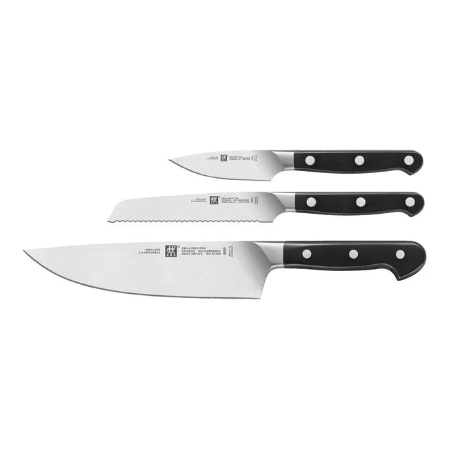 ZWILLING PRO STARTER KNIFE 3 PC SET