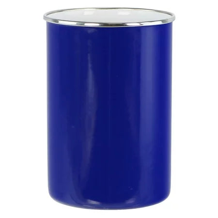 ENAMELED STEEL UTENSIL HOLDER INDIGO