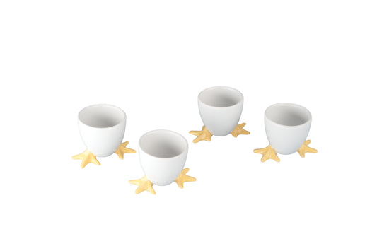 CHICKEN FEET EGG CUPS SET OF 4