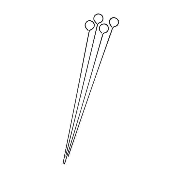 NONSTICK CHROME SKEWERS 15" SET OF 4