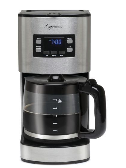 CAPRESSO COFFEE MAKER 12 CUP FULL STAINLESS HOUSING