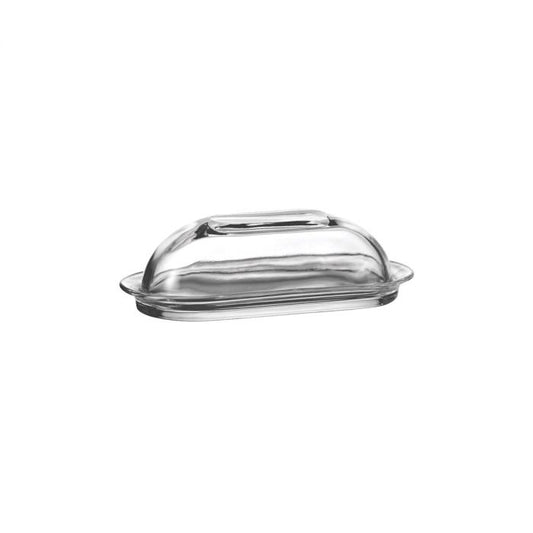 ANCHOR GLASS BUTTER DISH W/ COVER