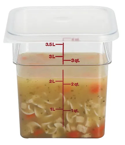 CAMBRO SQUARE 4QT W/LID