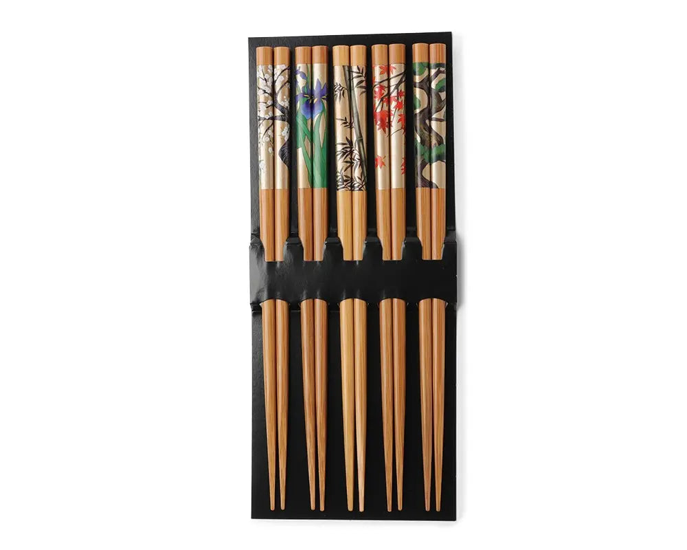 CHOPSTICKS ANTIQUE BYOBOU 5 PAIRS