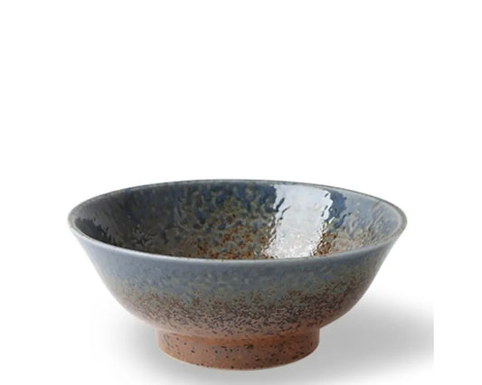 ASIAN BOWL BLUE/SAND CRACKLE  7.5"