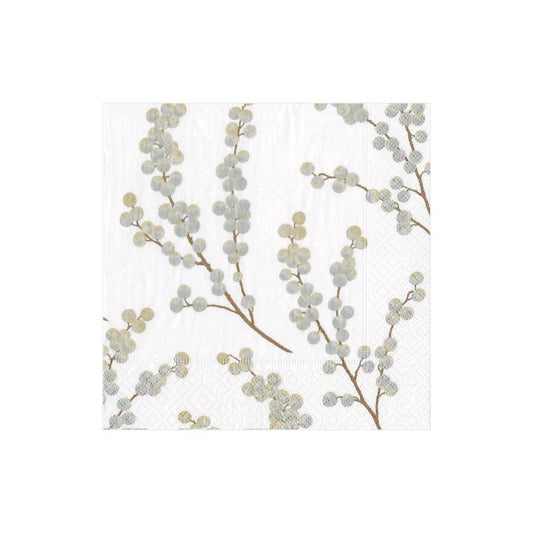 COCKTAIL NAPKIN BERRY BRANCHES