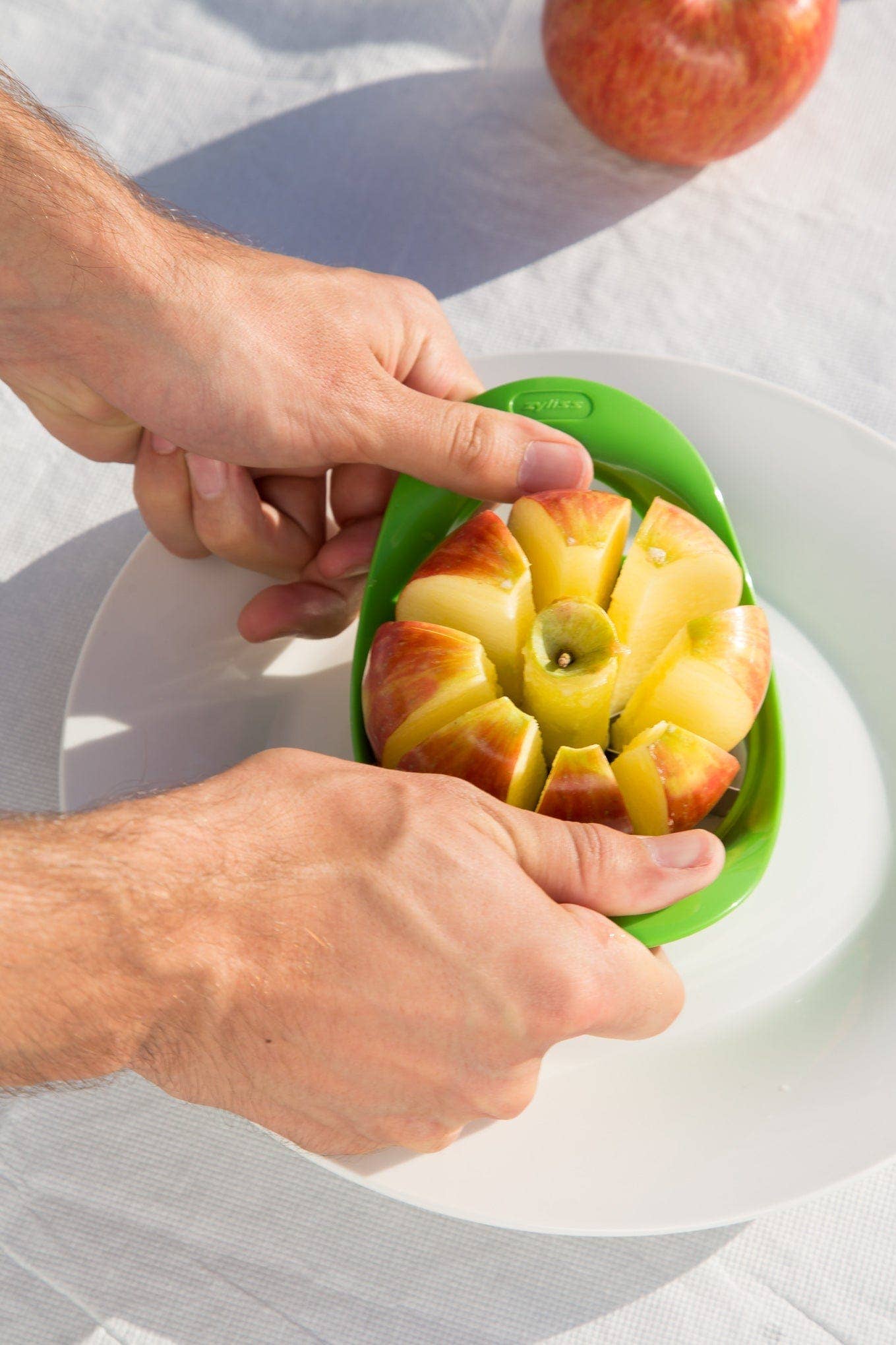 APPLE SLICER & DIVIDER GRN