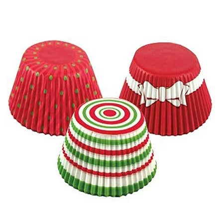 BAKING CUPS XMAS CIRCLES