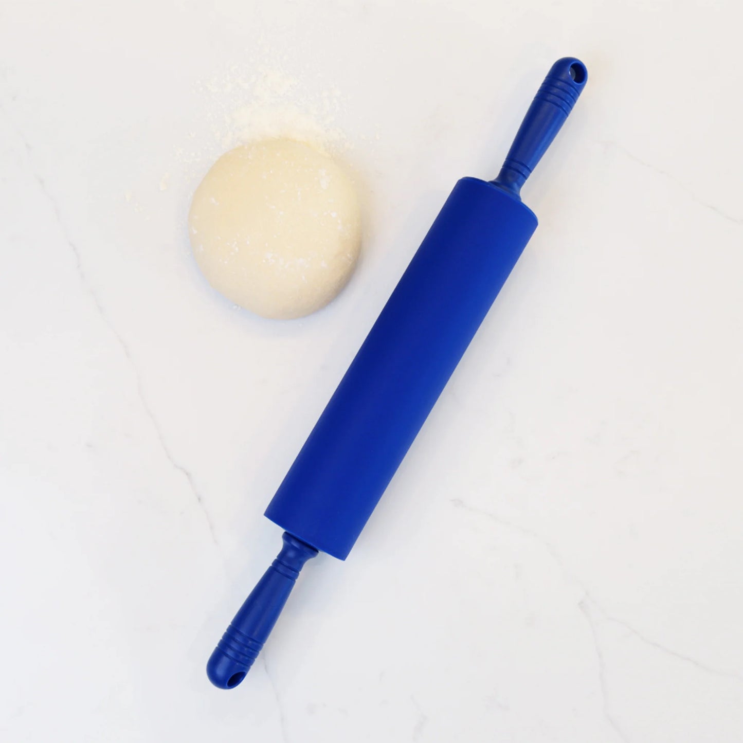 SILICONE ROLLING PIN BLUE