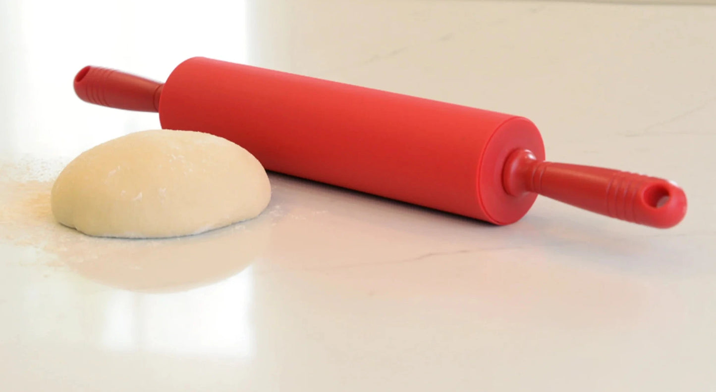 SILICONE ROLLING PIN RED