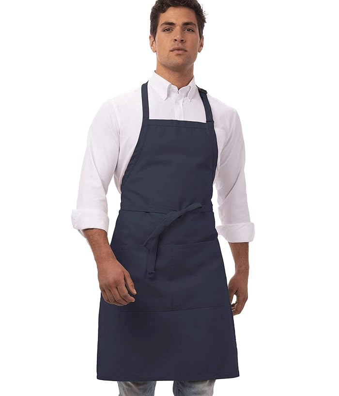 APRON BUTCHER NAVY 34" X 24"