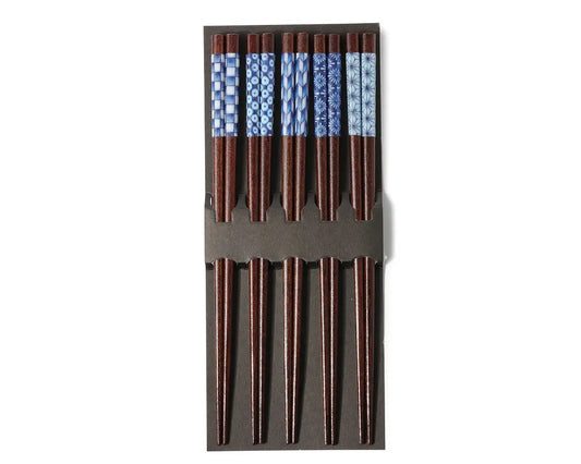 CHOP STICKS AIZOME PATTERNS SET OF 5