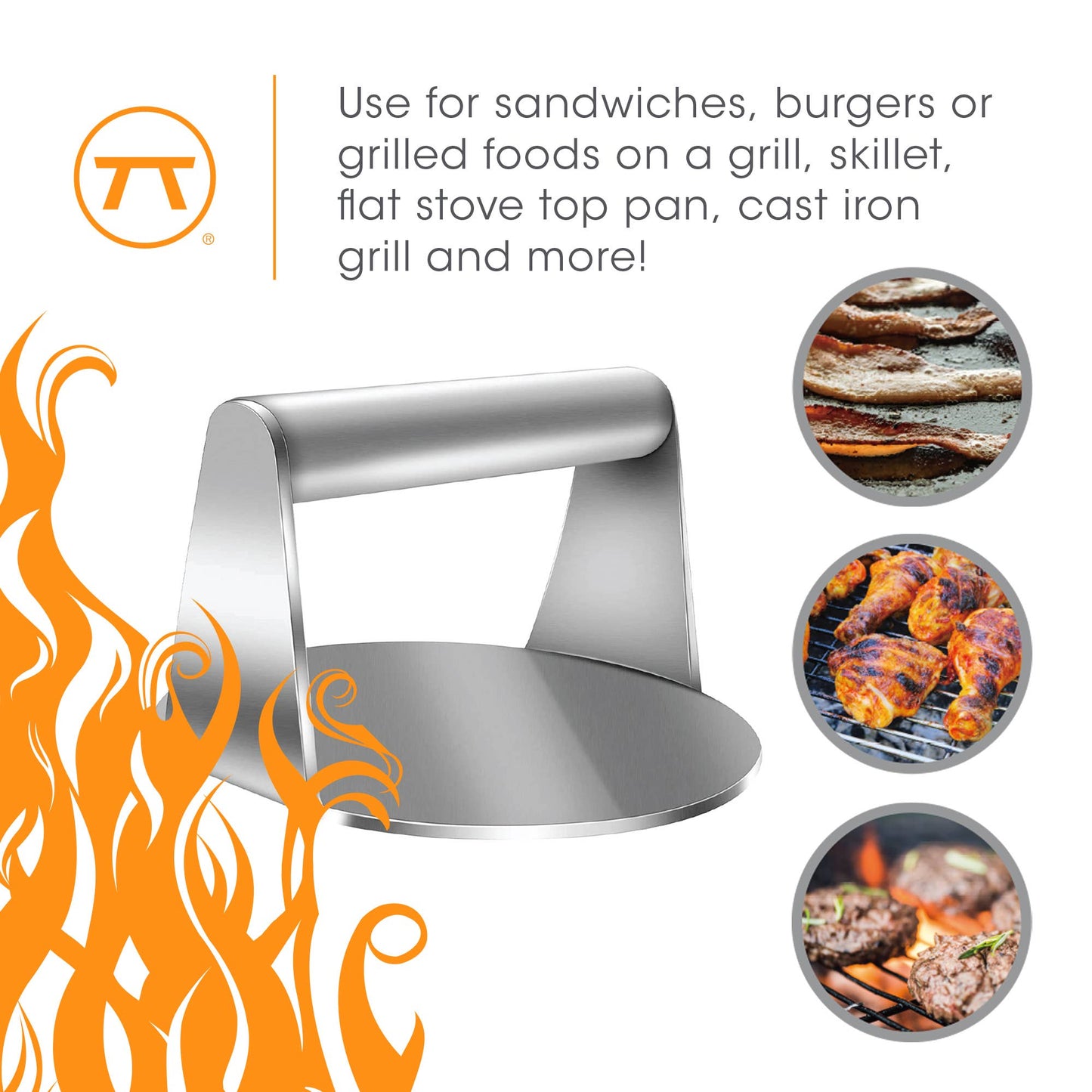 Stainless Steel Burger Smasher