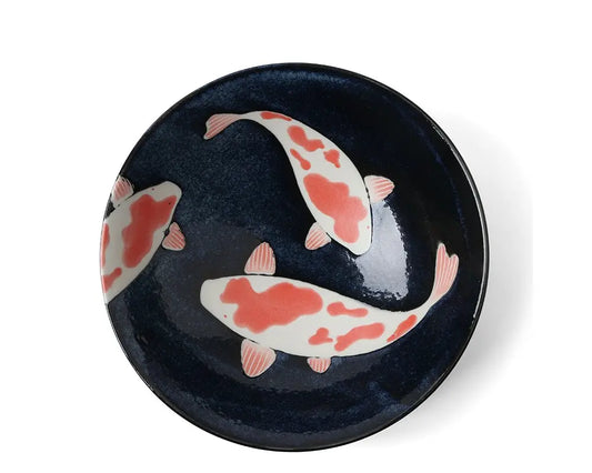 ASIAN BOWL KOI FISH 9.75"